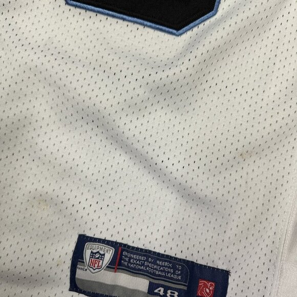 Steve Smith #89 Carolina Panthers jersey Reebok  Size 48 White Blue Black - Picture 8 of 8